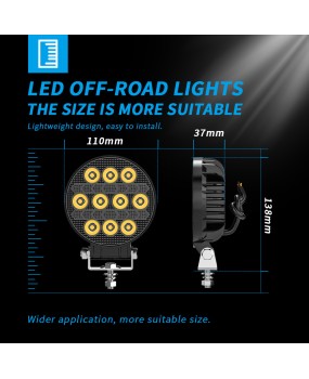 Factory direct sales of new four inch circular car LED work lights, off-road vehicle driving lights, modified headlights, and auxiliary lights