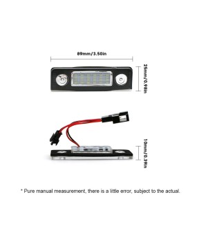 Cross border exclusive Skoda Octavia license plate light with decoding LED license plate light assembly for Skoda Octavia