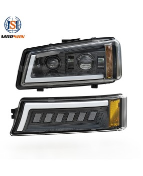 Applicable to the 03-06 Chevrolet Sylvanado headlight LED assembly modification lens