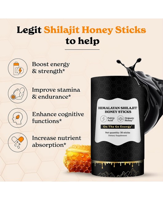 Saffron Shilajit Organic Honey, bagged, foreign trade