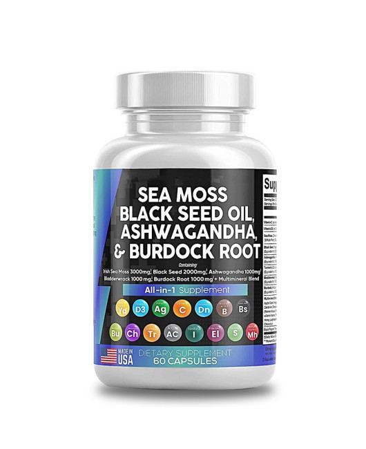 Spot cross-border hot selling Xilaizhi White Seaweed Capsules SEA MOSS can provide FDA/COA related qualifications