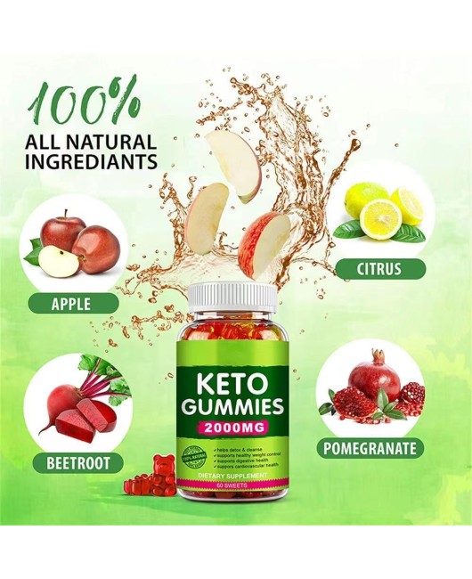 Cross border hot selling foreign trade keto ketone apple cider vinegar gummies keto gummies support labels