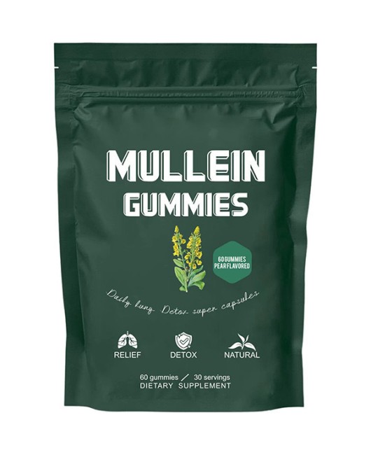 Amazon's hot selling Mullein Gummies, 60 pieces of verbasco gummies, sourced from a factory for cross-border exclusive use