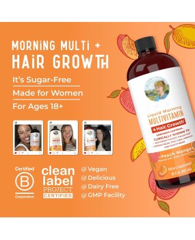 MaryRuth's Liquid Multivitamin Drops for Female Hair Growth Biotin