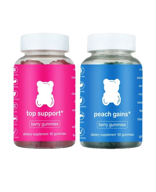 TK Hot selling Women's Berry Butt Lifting Soft Candy Booty Gummies Support OEM Source GMP Source Factory