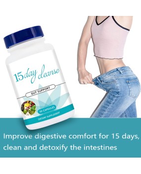 Stock TK hot selling 15 day cleaning and dissolving intestinal capsules CLEANSE CAPSULES support cleaning capsules