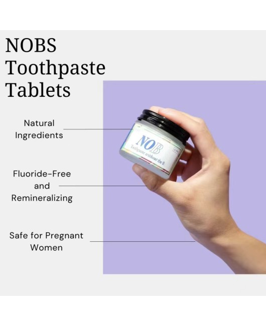 Cross border TK popular NOBS toothpaste tablets Toothpaste Tablets can be labeled in stock