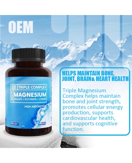 Spot TK explosive source cross-border e-commerce wholesale magnesium capsules Magnesium Capsules 90 capsules