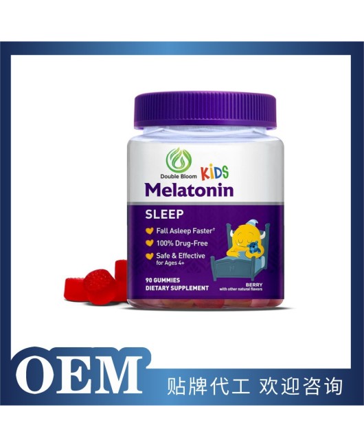 Cross border hot selling children's melatonin gummies sleep cross-border exclusive factory source O/E/M