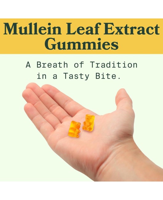 Amazon's hot selling Mullein Gummies, 60 pieces of verbasco gummies, sourced from a factory for cross-border exclusive use