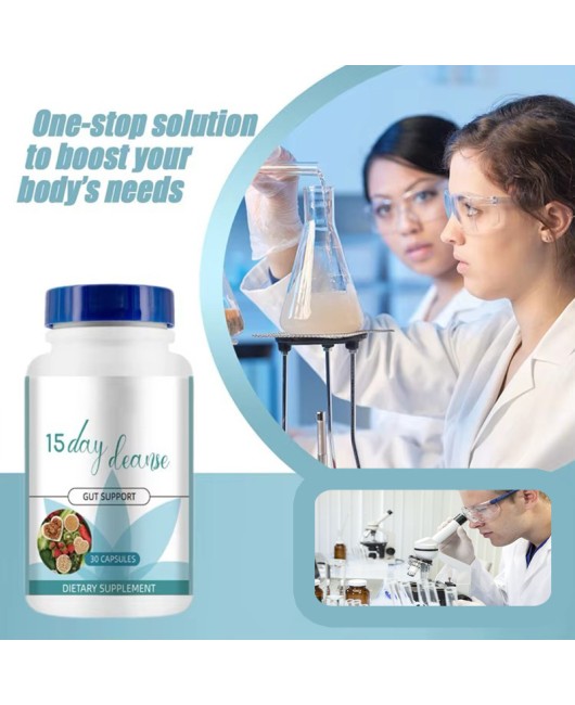 Stock TK hot selling 15 day cleaning and dissolving intestinal capsules CLEANSE CAPSULES support cleaning capsules