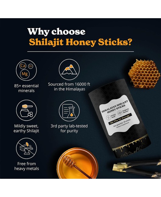 Saffron Shilajit Organic Honey, bagged, foreign trade