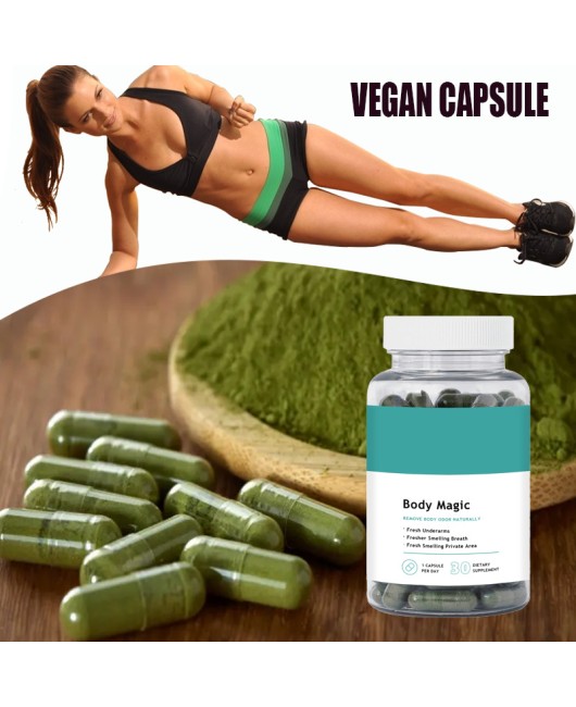 Cross border hot selling spot chlorophyll capsules, wholesale supply of chlorophyll capsules, deodorizing capsules