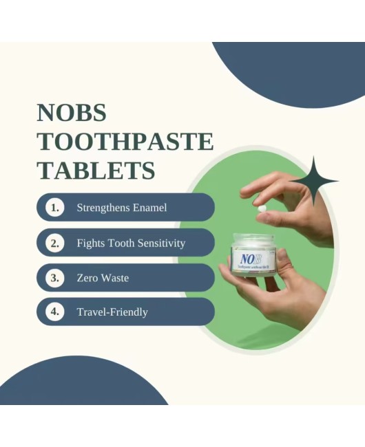 Cross border TK popular NOBS toothpaste tablets Toothpaste Tablets can be labeled in stock