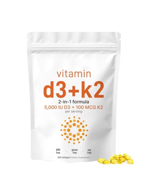 Vitamin D3+K2 Soft Capsules Source Manufacturer D3+K2