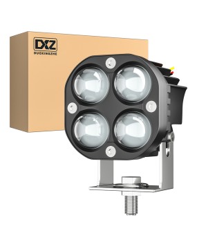 DXZ car LED work light 3-inch 40W5D white yellow dual color strong spotlight square spotlight motorcycle maintenance light