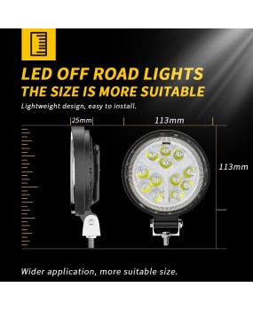 DXZ car LED work light with large field of view DRL4inch circular with daytime driving light and off-road auxiliary light illumination