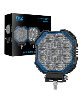 DXZ brand new product 4x4 '' square work light for car LED off-road vehicle spotlight modification floodlight paving headlight