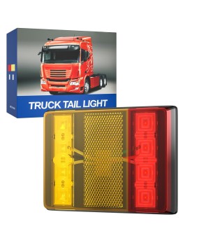 DXZ foreign trade square LED truck taillights, turning trailer brake lights, engineering vehicles, high brightness truck LED taillights