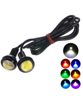 Car motorcycle balance car ultra-thin double-layer LED 23MM eagle eye light 9W cat eye light LED counterattack light