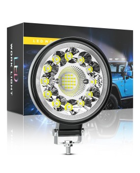 DXZ car LED work light circular 4-inch 33LED work light mixed light modification truck front headlight spotlight