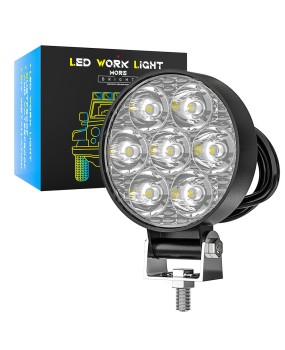 DXZ Motorcycle Lighting Circular 2-inch Automotive LED Work Light Spotlight Cross border LED Light Modification Fixture