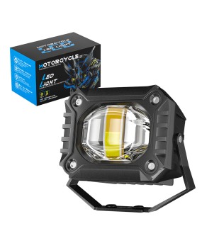 DXZ motorcycle LED spotlights with three colors and lenses, external headlights for takeaway, electric vehicle modification, ultra bright 12V-60V