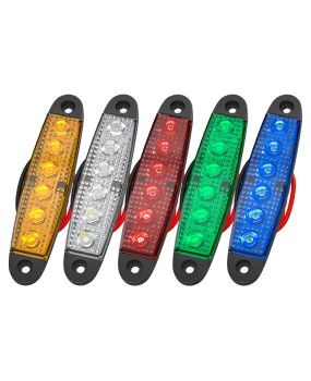 DXZ edge light 6LED strip edge light 12v24v truck truck truck side light warning signal light car yellow light