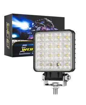 DXZ square 4-inch floodlight 16 LED work light off-road light LED work maintenance light engineering vehicle auxiliary light