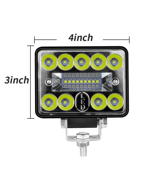 DXZ 3-inch large field of view car LED work light 18 lights 54W truck auxiliary truck headlight driving spotlight