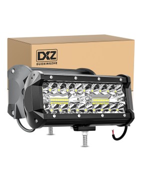 DXZ car LED work light strip light 7-inch 40LED120W modified spotlight LED roof light driving light