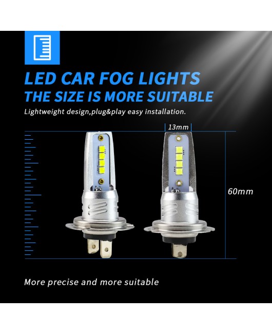 DXZ eBay Hot Selling Car Lights Car LED Headlights H7 3030 8LED Fog Lights LED Bulbs Headlights