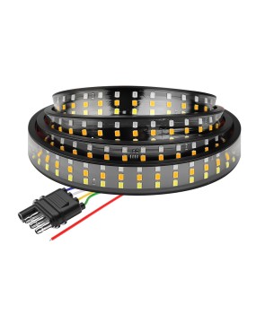 DXZ pickup truck LED light strip 120/150CM three row 48/60 inch tail lights, brake lights, reverse turn signal strip