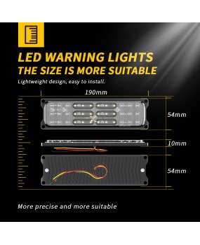 DXZ truck side lights, waterproof floor lights, 36LED side lights, constantly on for driving, turn signal flashing tail lights