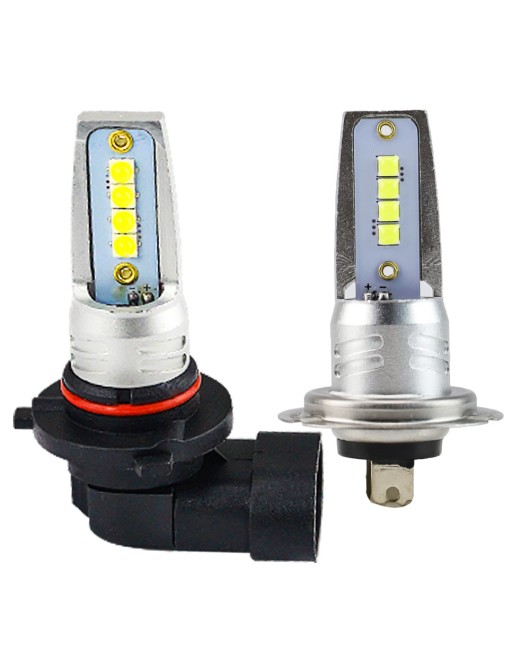 DXZ eBay Hot Selling Car Lights Car LED Headlights H7 3030 8LED Fog Lights LED Bulbs Headlights