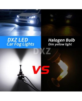 DXZ manufacturer direct sales cross-border CSP beads 1860 H4 headlights car LED fog lights H7 H8 9005 HB3