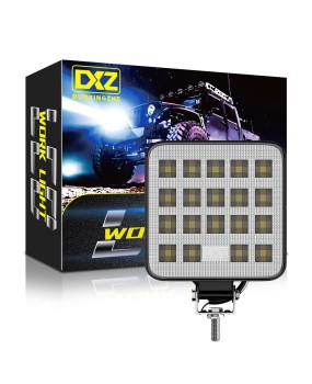 DXZ car LED work light 3-inch square 19LED 57W auxiliary light modified headlight LED driving light