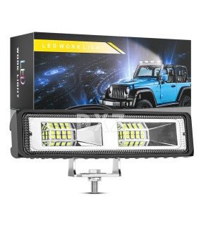 DXZ car LED work light strip straight 6-inch 16 light 48W daily driving modification auxiliary spotlight