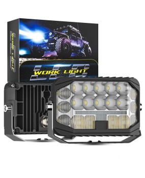 DXZ5 '' lnch inch driving light, car LED work light, mixed light strip DRL daytime running light, off-road vehicle spotlight