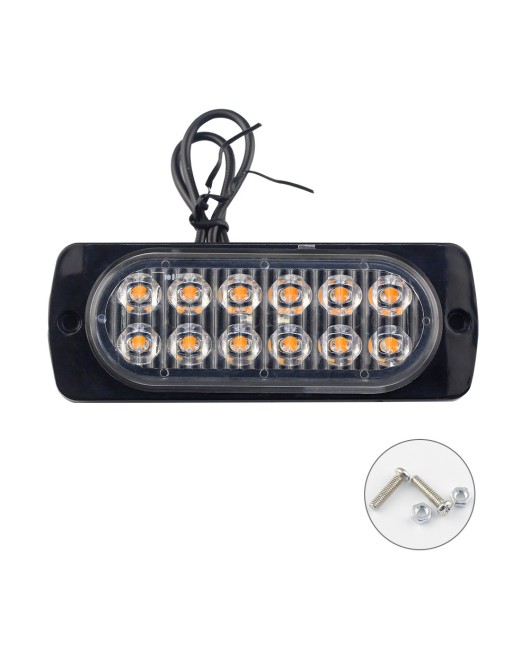 DXZ car, truck, long lit side lights, ultra-thin 12LED signal lights, warning lights, decorative lights, turn signals