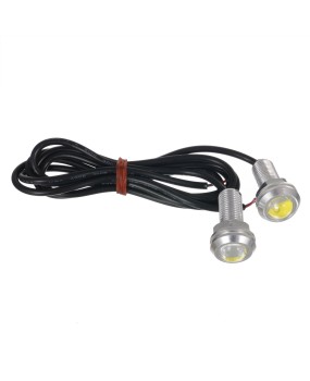 Car LED light 18MM eagle eye light 9W thin version rogue screw counterattack reverse light waterproof LED light