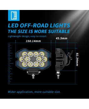 DXZ new product launched 5.8 '' work light 12LED 34W ultra bright spotlight off-road vehicle spotlight modification and maintenance light