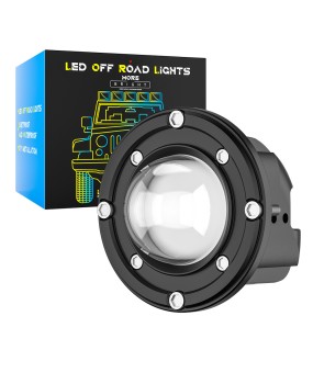 DXZ new embedded circular modified fog light LED dual color spotlight car LED work light off-road fog lamp