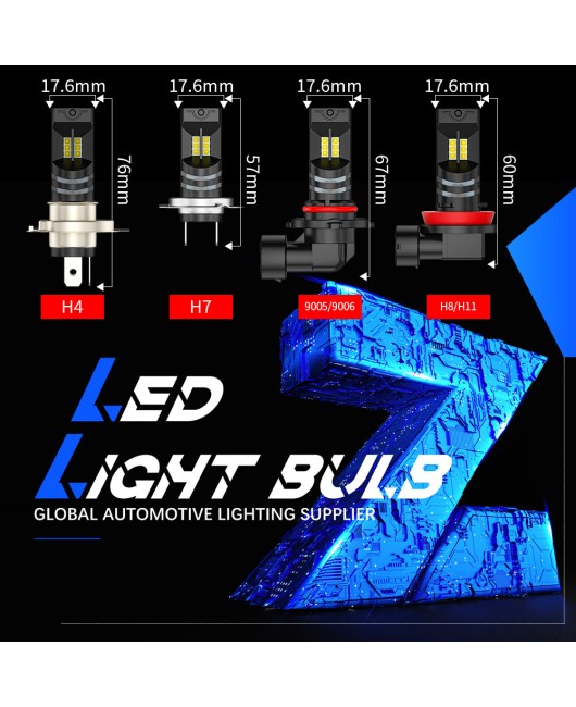 DXZ Amazon quality car LED lights H4/Hi-Lo12 LED headlights motorcycle headlight bulbs