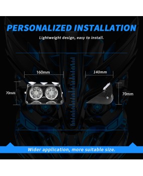 DXZ cross-border hot selling S12A high brightness spotlight car front suction cup flashing light high-power shovel type 12 light