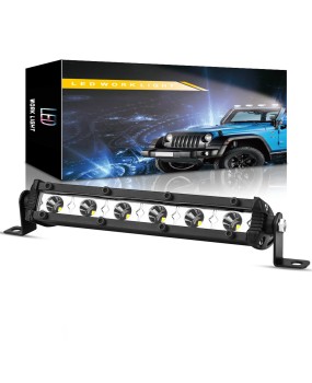 DXZ car LED work light small single row 7-inch 6LED 18W strip spotlight modified off-road vehicle auxiliary light