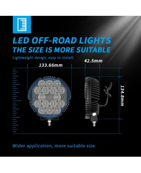 DXZ new product launched 5x5 '' circular work light LED ultra bright 45W floodlight off-road vehicle spotlight work light headlight