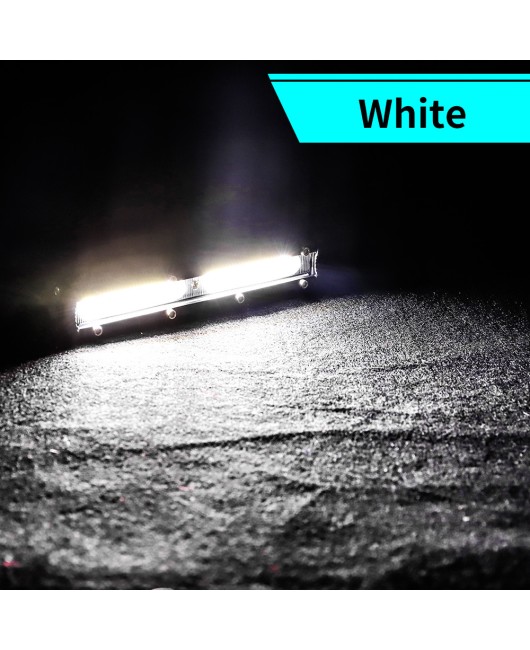 DXZ ultra-thin single row LED strip light 7-inch COB 18W automotive work light suitable for off-road vehicles, SUVs, and trucks