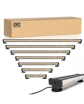 DXZ double row car strip flashing light COB car grille LED light engineering warning bar light magnet ceiling light