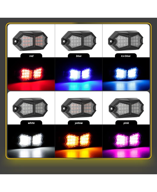 DXZ Automotive LED Chassis Light Off road Vehicle Atmosphere Colorful 6-Color 18LED Chassis Light Modified Warning Signal Light